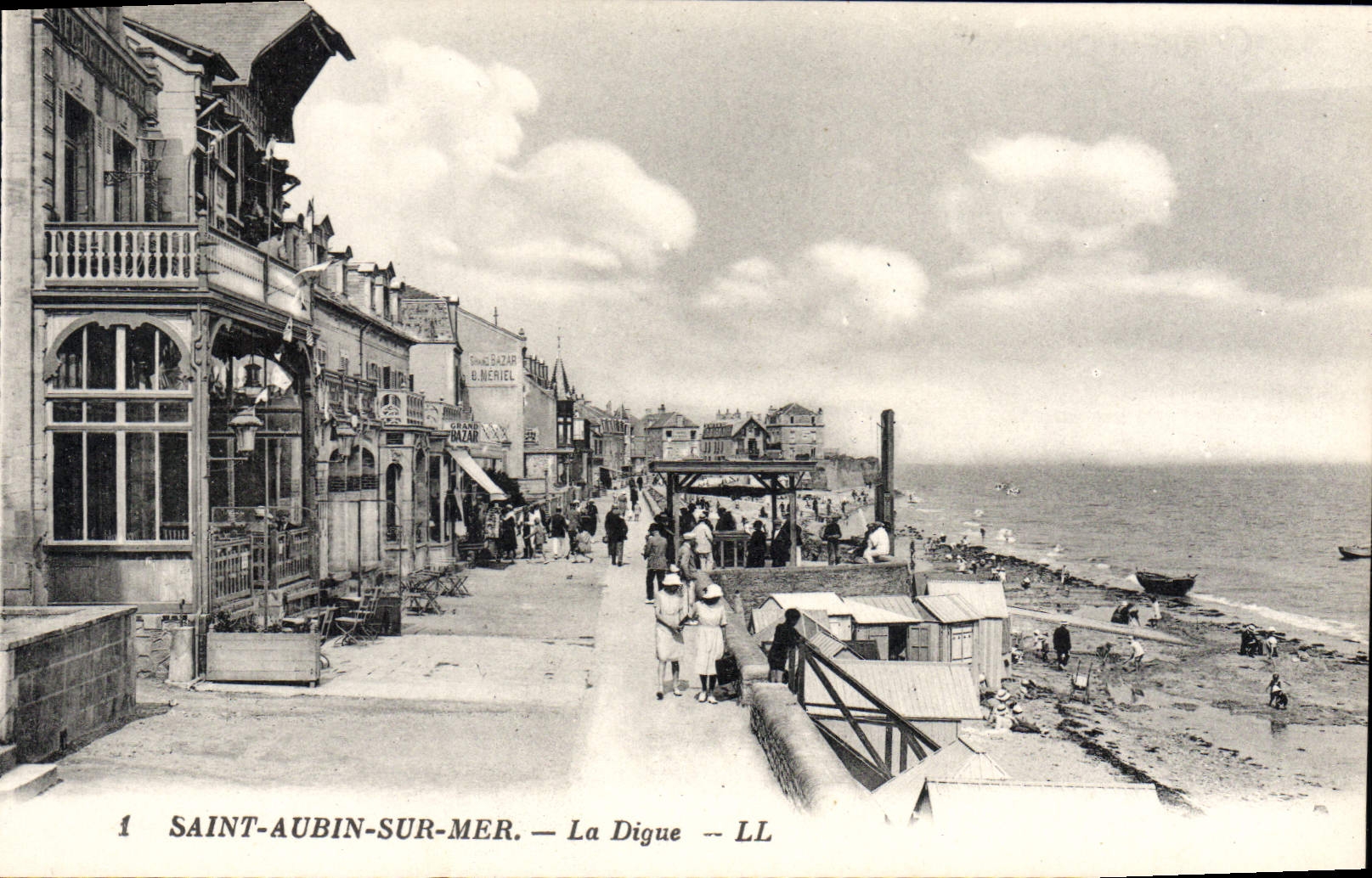 CPA Saint Aubin Sur Mer La Digue