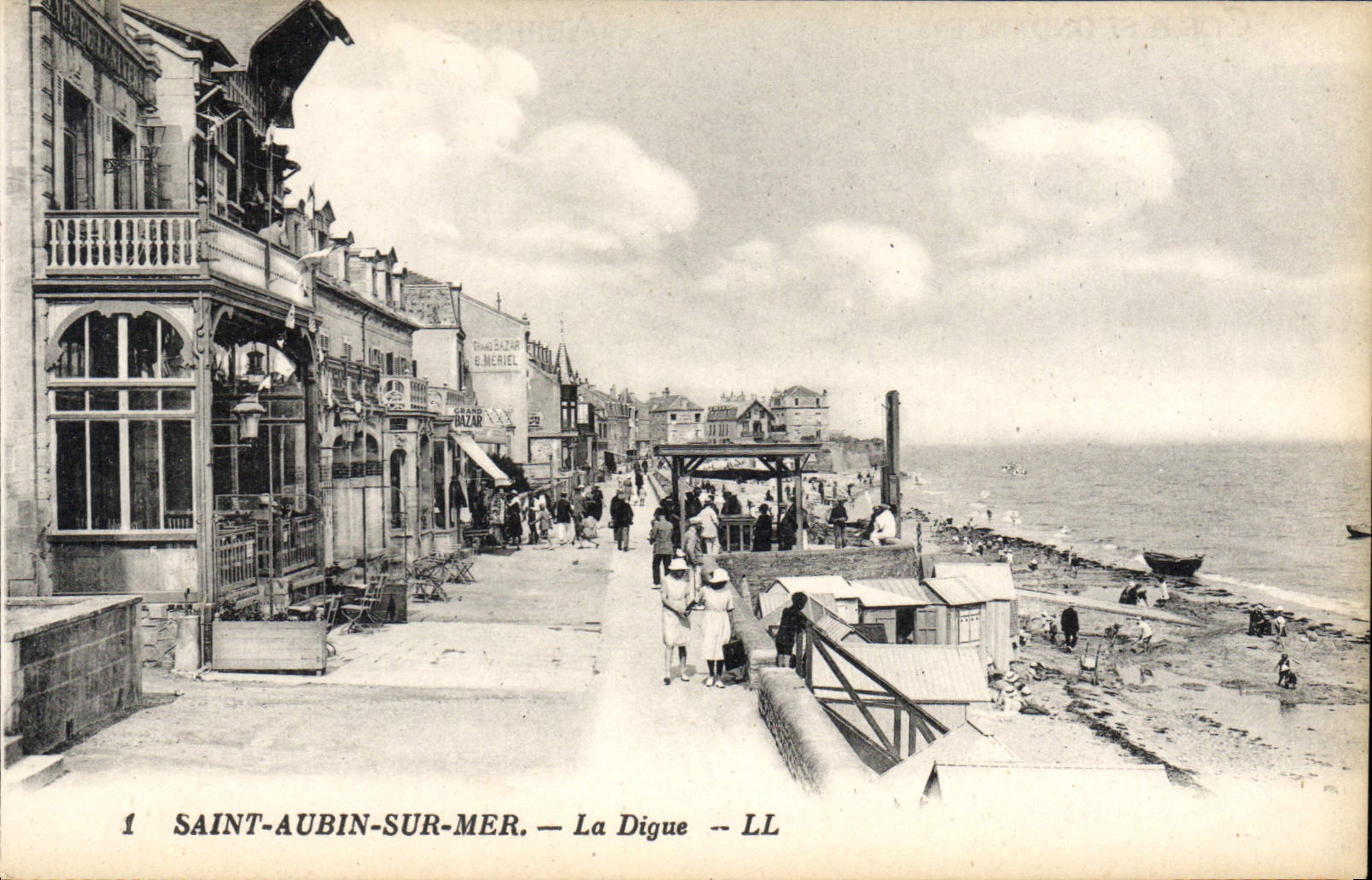 CPA Saint Aubin Sur Mer La Digue