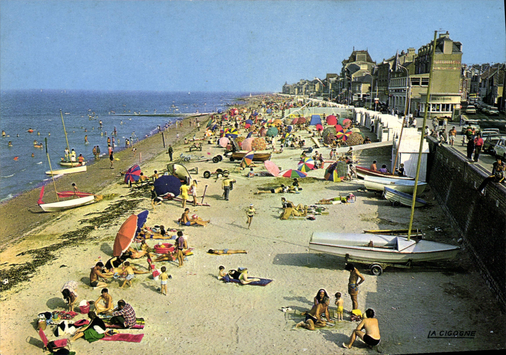 CPSM Saint Aubin Sur Mer La Plage