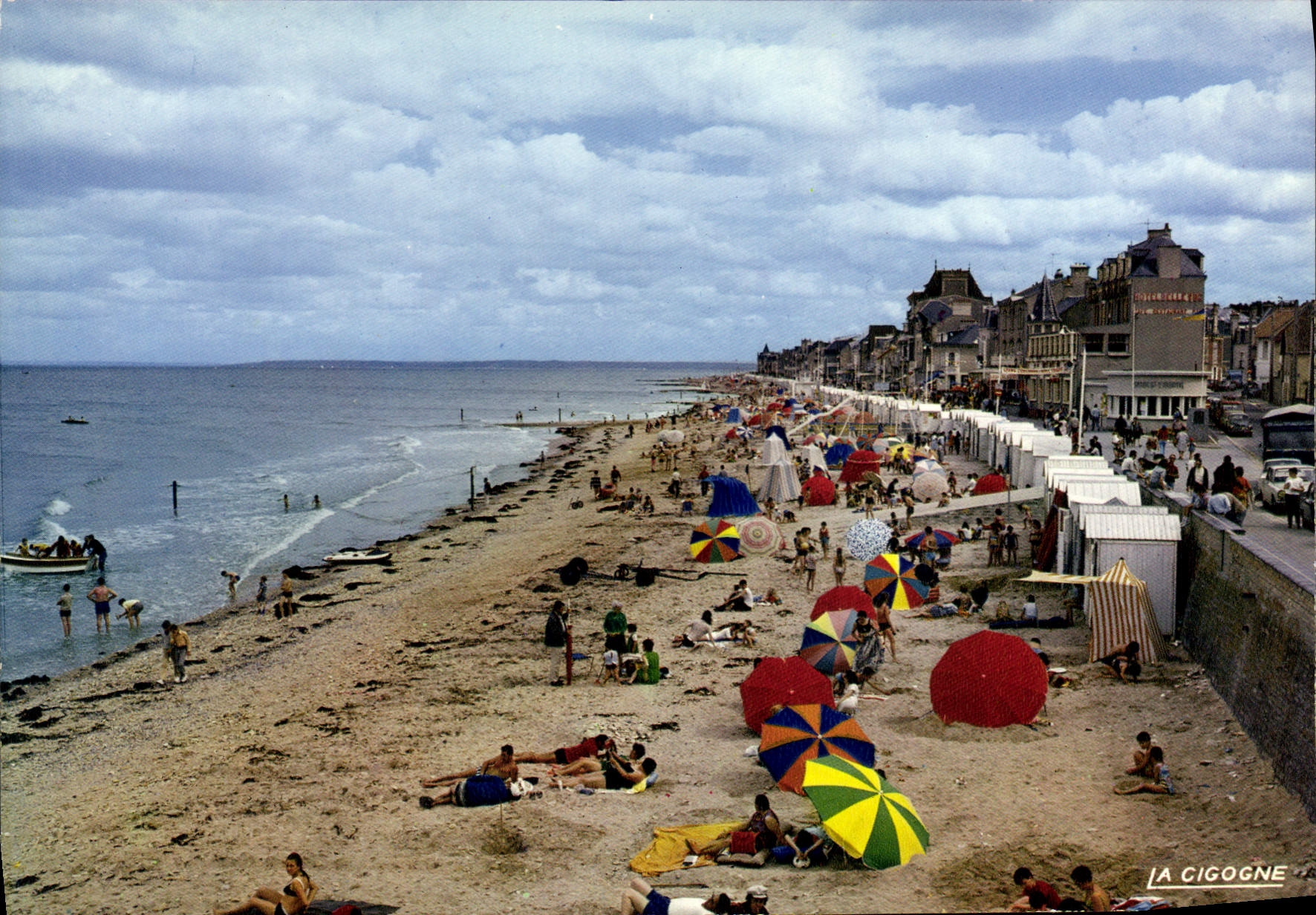 CPSM Saint Aubin Sur Mer plage