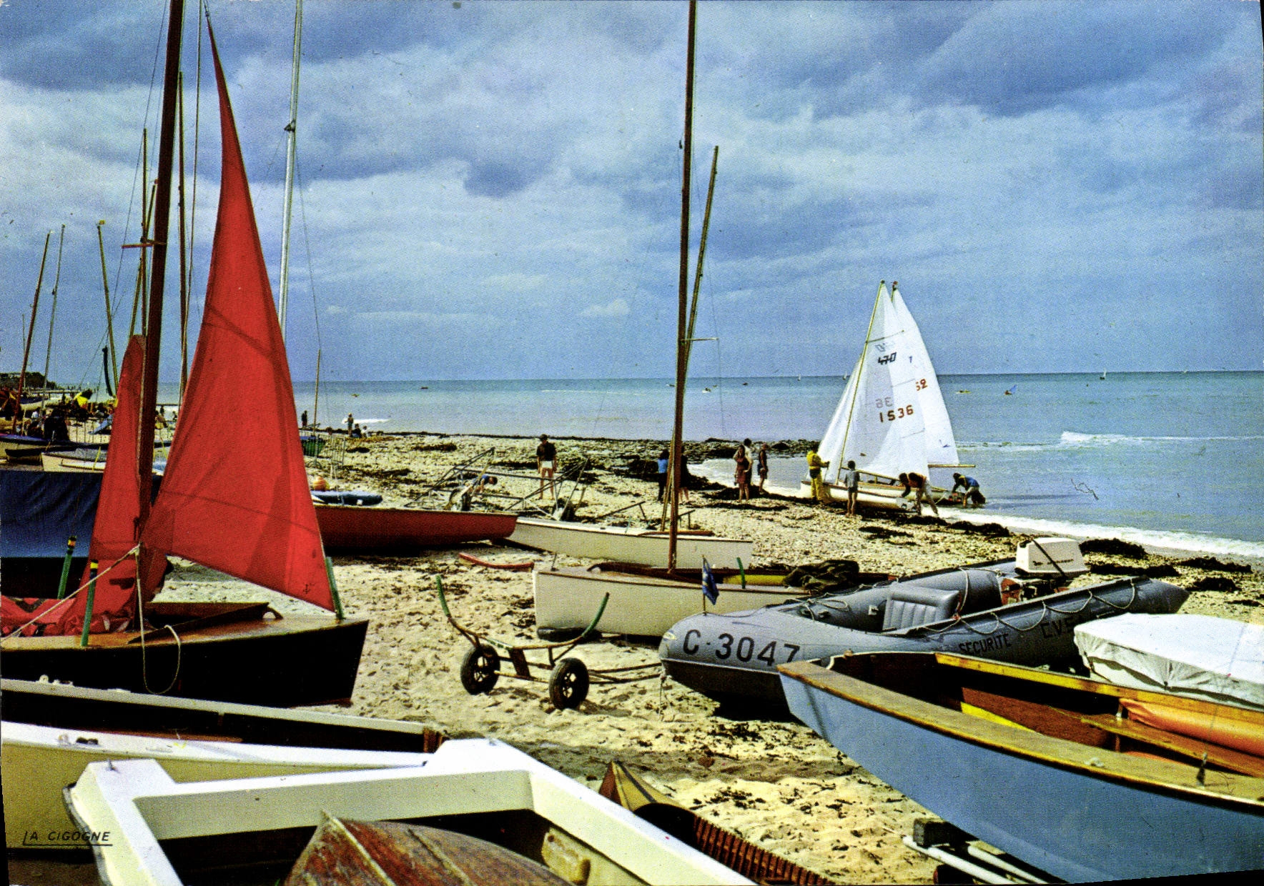 CPSM Saint Aubin Sur Mer club nautique