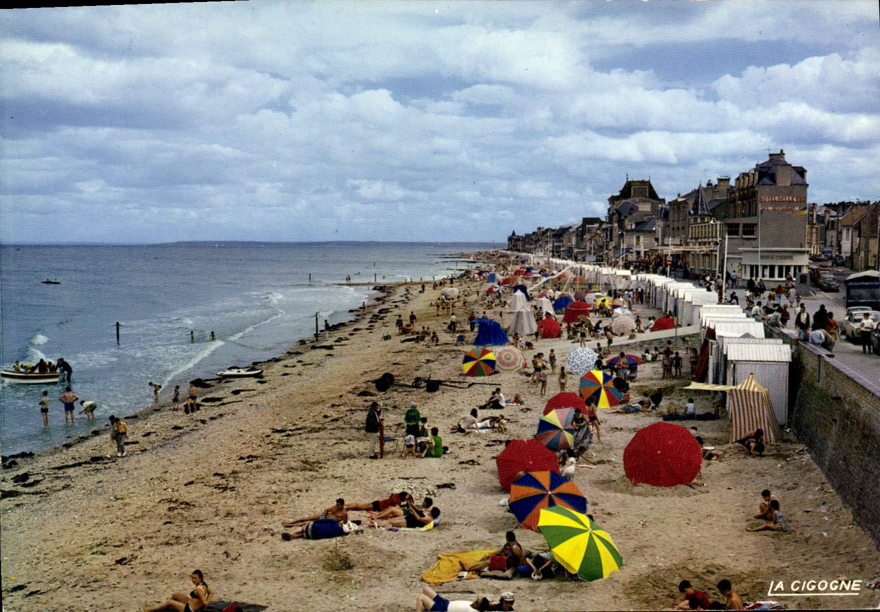 CPSM Saint Aubin Sur Mer La Plage