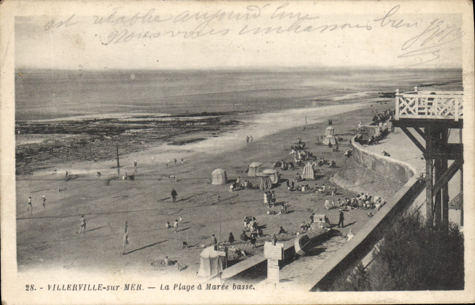 CPA Villerville Sur Mer La Plage à marée basse