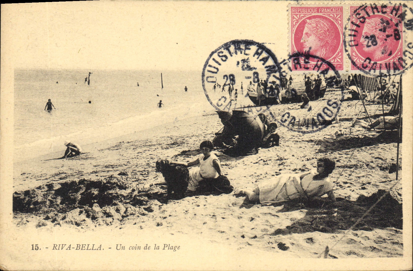 CPA Riva Bella Un Coin De La Plage