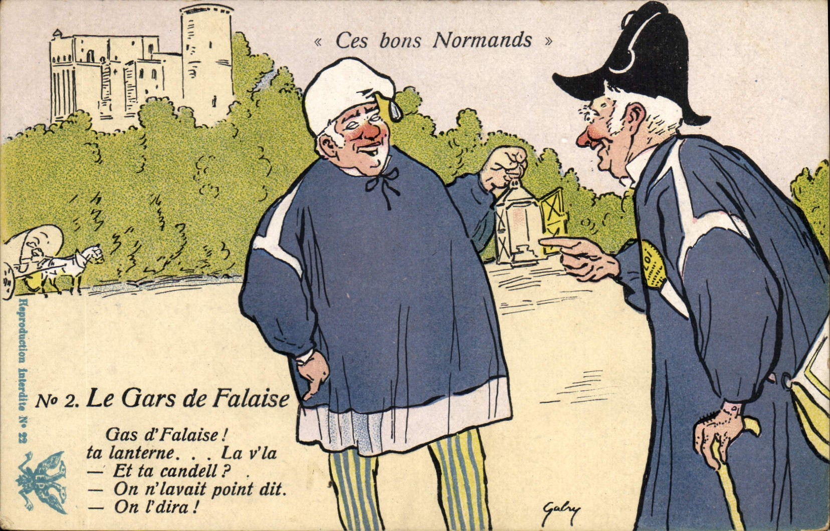 CPA Ces Bons Normands Le Gars De Falaise numéro 2