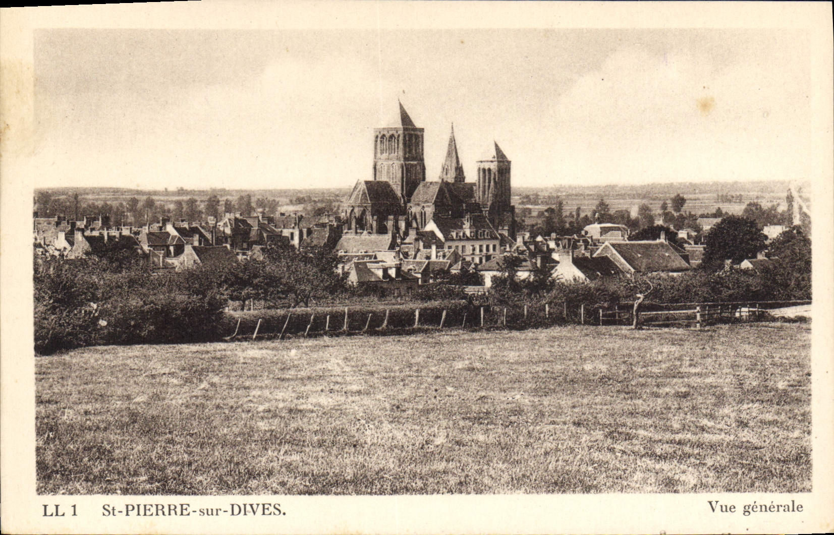 CPA St Pierre Sur Dives Vue Generale