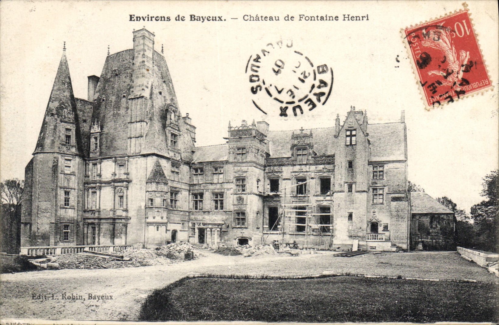 CPA environs de Bayeux Chateau De Fontaine Henri