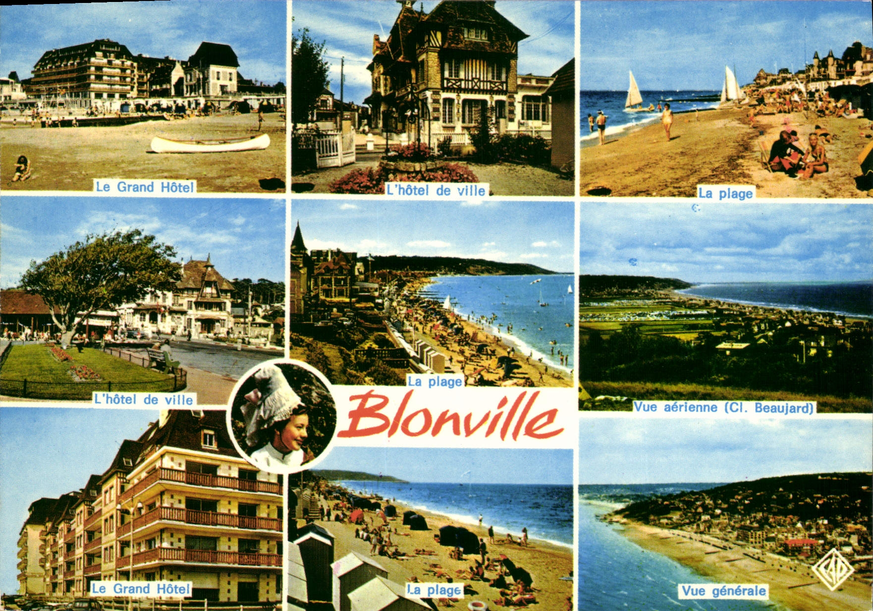 CPSM Blonville plage grand hotel