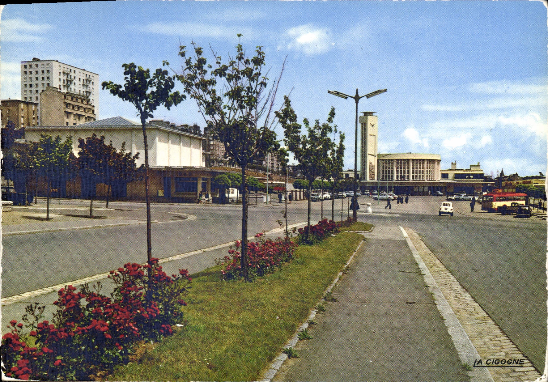CPSM Brest Gare Routiere Et Gare SNCF
