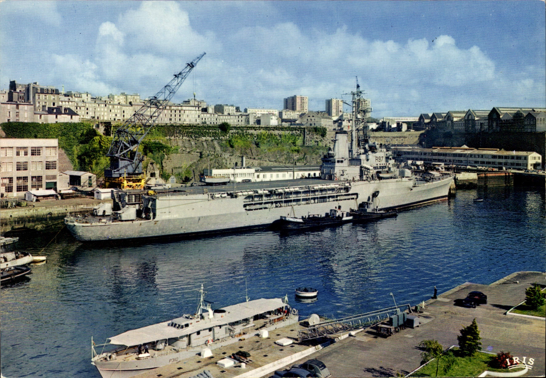 CPSM Brest L'Arsenal La Jeanne D'Arc A Quai