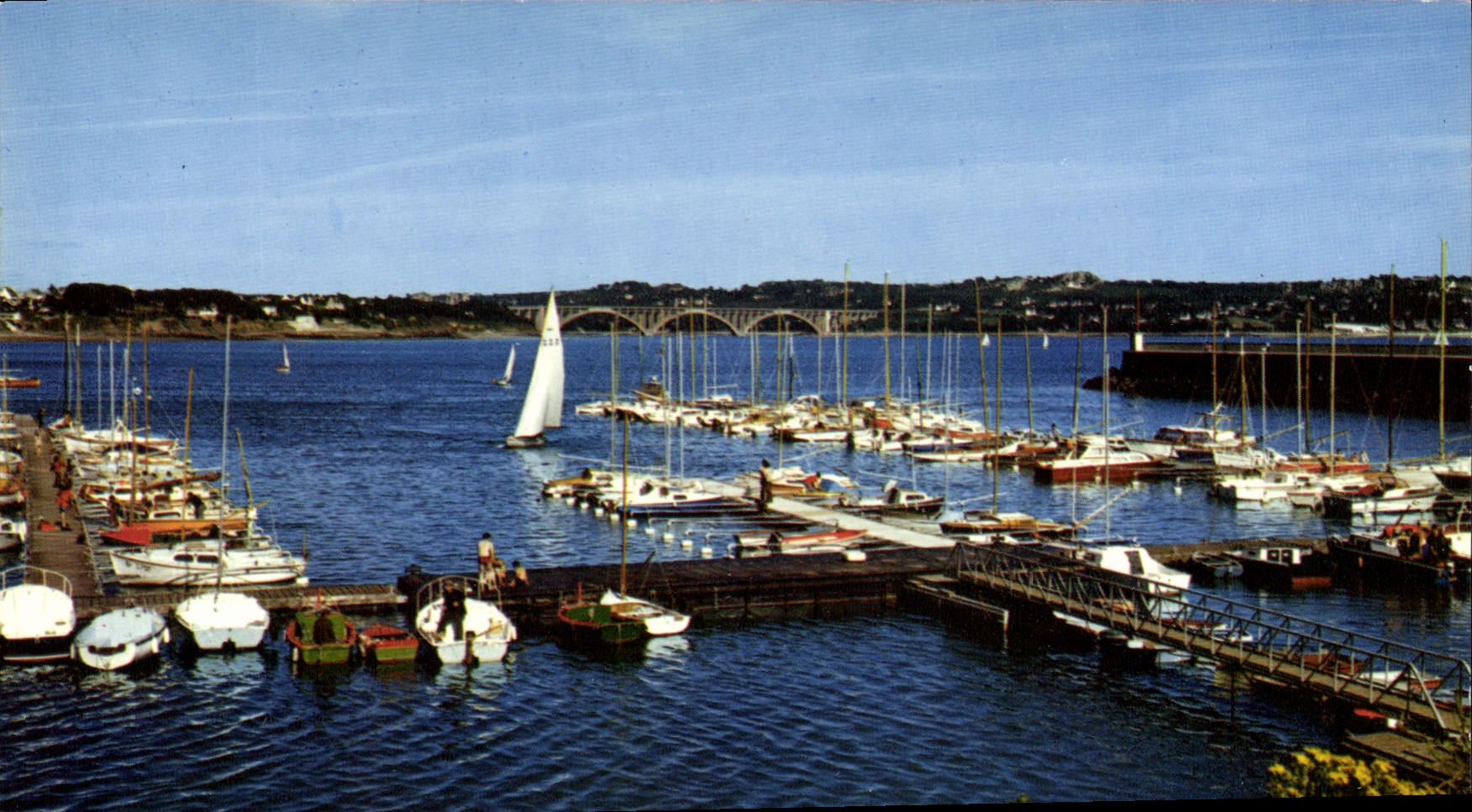 CPSM Brest Le Port De Plaisance Du Moulin Blanc pont albert Louppe