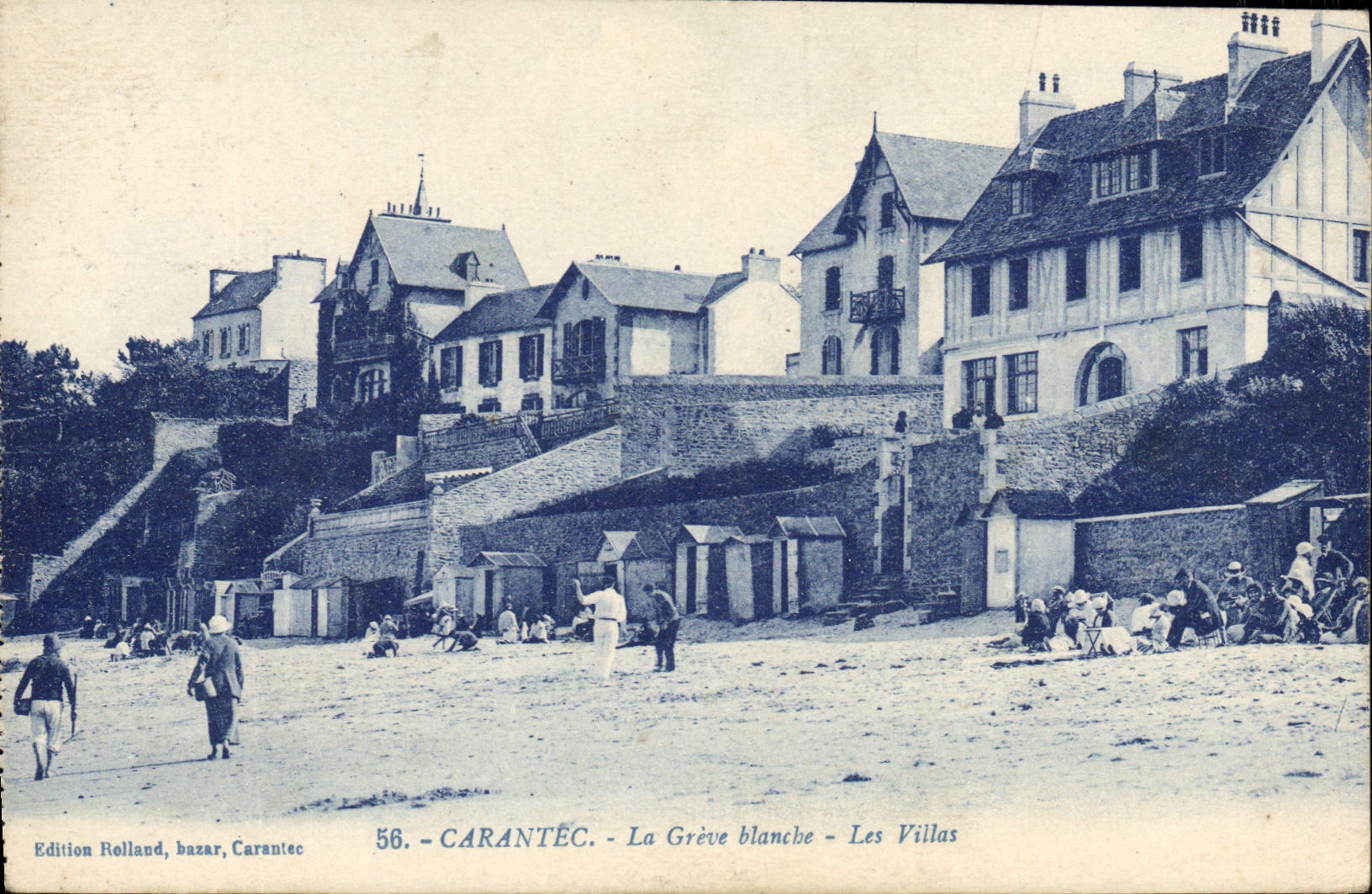 CPA Carantec La Greve Blanche Les Villas