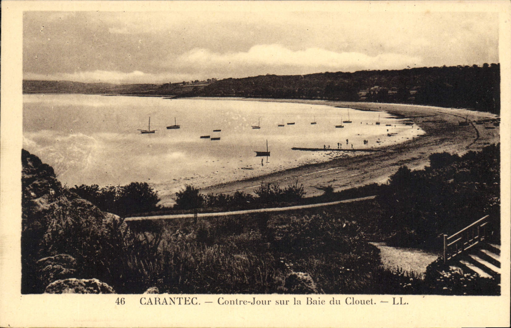 CPA Carantec Contre Jour Sur La Baie Du Clouet