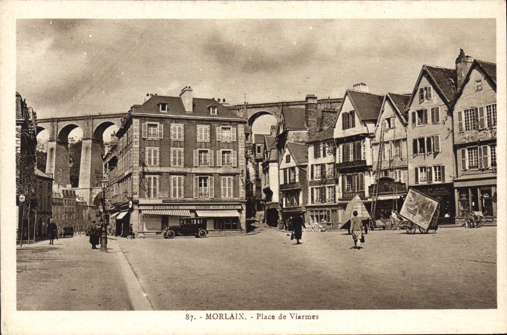 CPA Morlaix Place De Viarmes