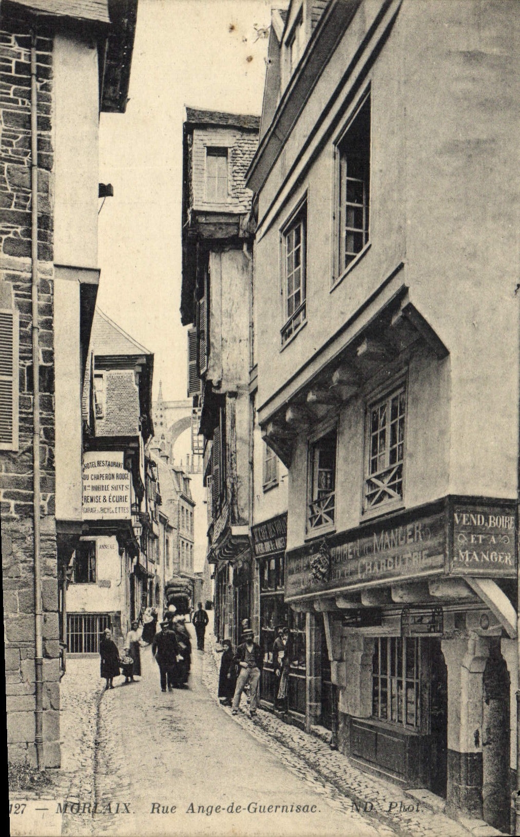 CPA Morlaix Rue Ange De Guernisac