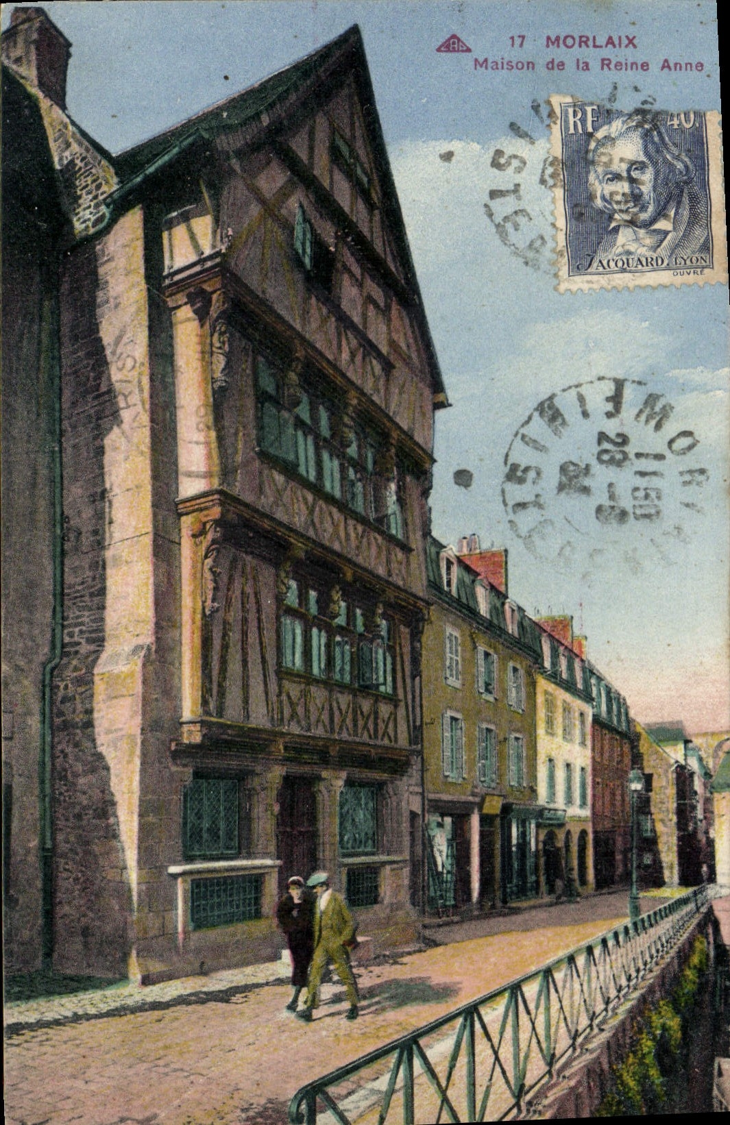 CPA Morlaix Maison De La Reine Anne