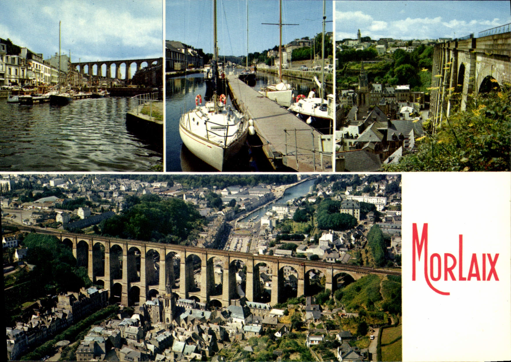 CPSM Morlaix Un Tres Beau Viaduc Pour enjamber les rives