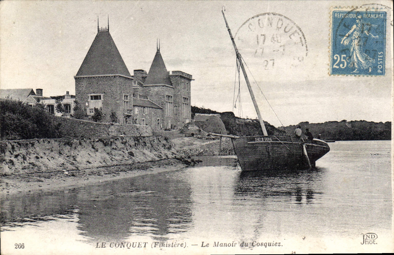 CPA Le Conquet Le Manoir Du Cosquiez