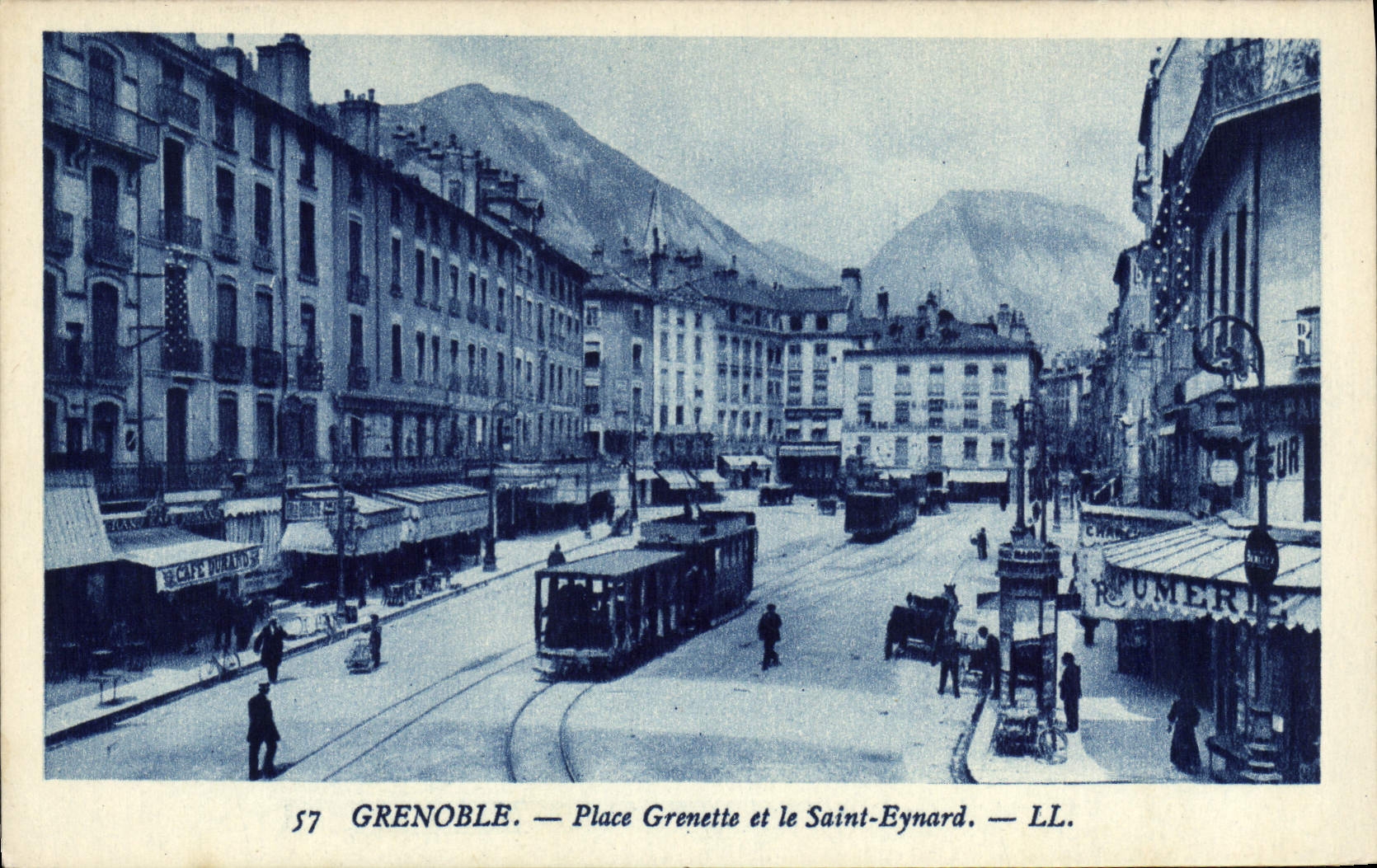 CPA Grenoble Place Grenette Et Le Saint Eynard