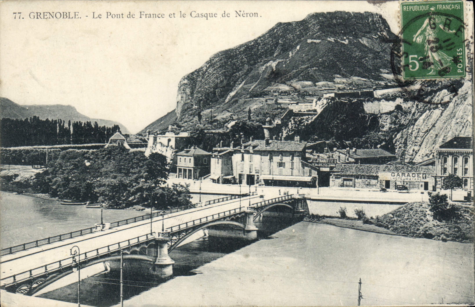 CPA Grenoble Le Pont De France Et Le Casque De Neron