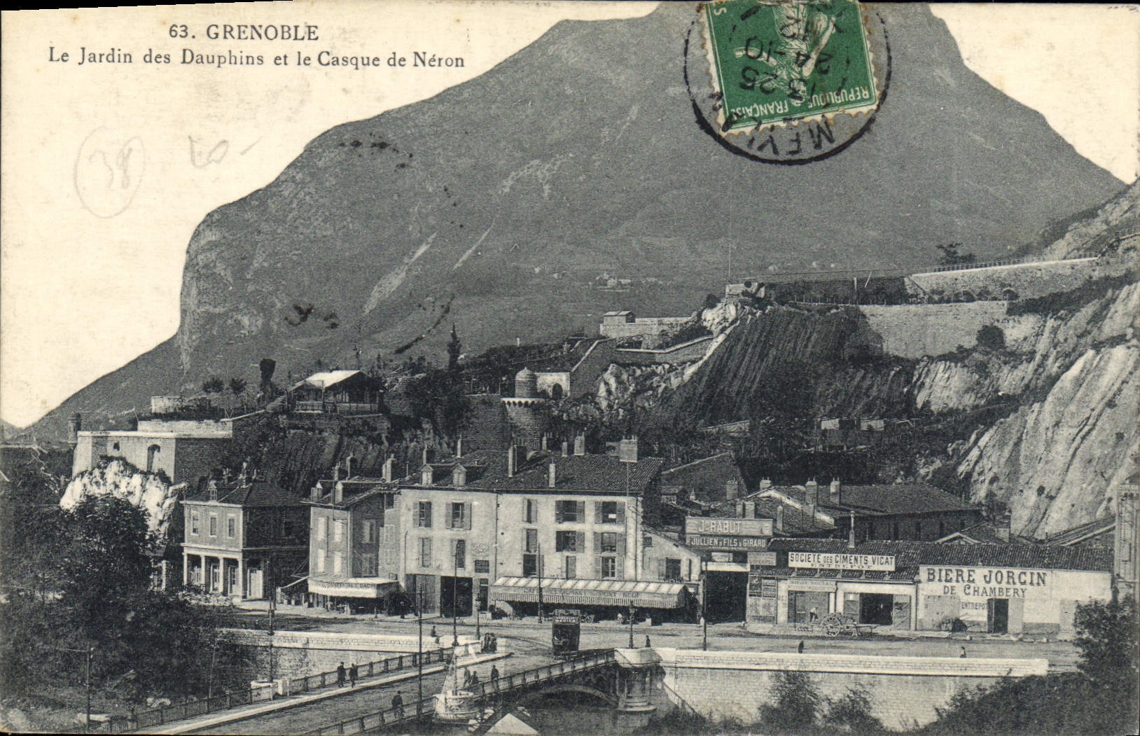 CPA Grenoble Le Jardin Des Dauphins Et Le Casque De Neron biere Jorcin de Chambery