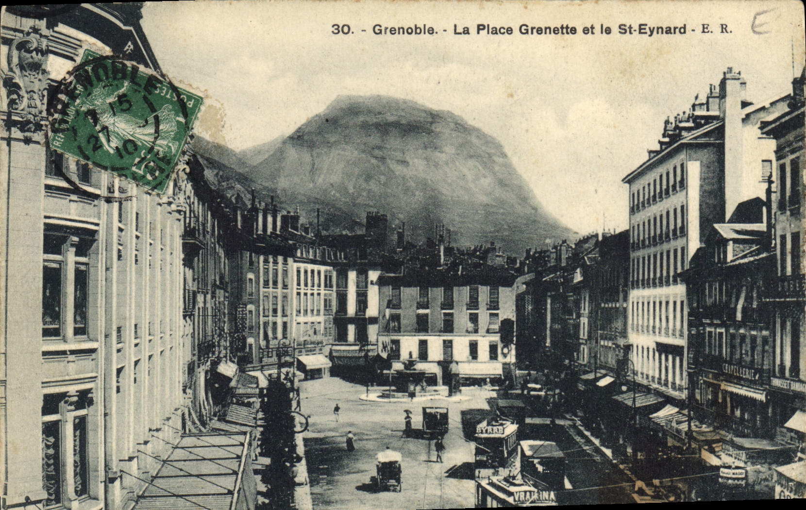 CPA Grenoble La Place Grenette Et Le St Eynard