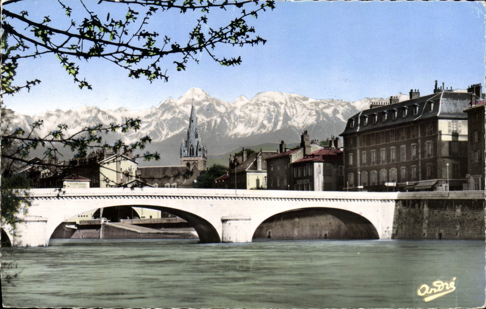 CPA Grenoble Pont Marius Gontard Et Les Alpes