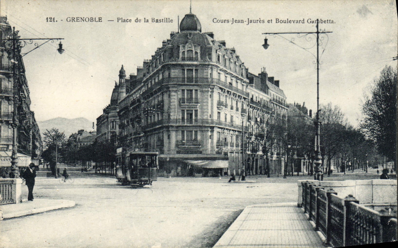 CPA Grenoble Place De La Bastille cours Jean jaures boulevard Gambetta