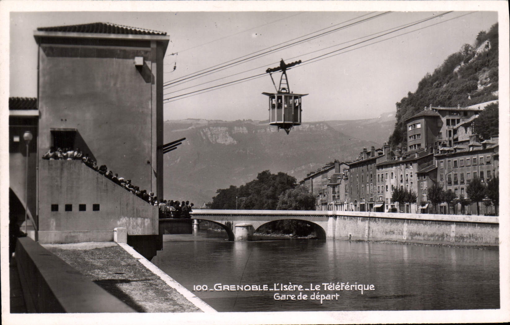 CPA Grenoble L'Isere Le Teleferique Gare De Depart