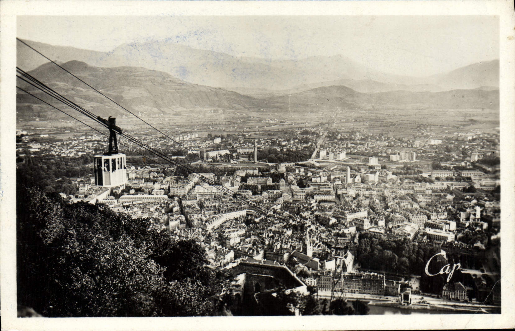 CPA Souvenir Le Teleferique De La Bastille Vue Generale