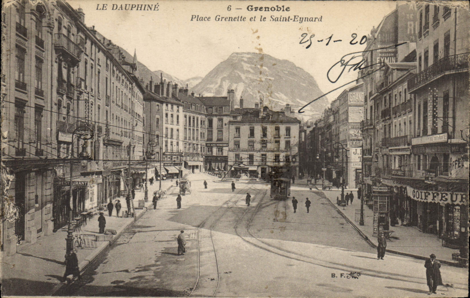 CPA Grenoble Place Grenette Et Le Saint Eynard