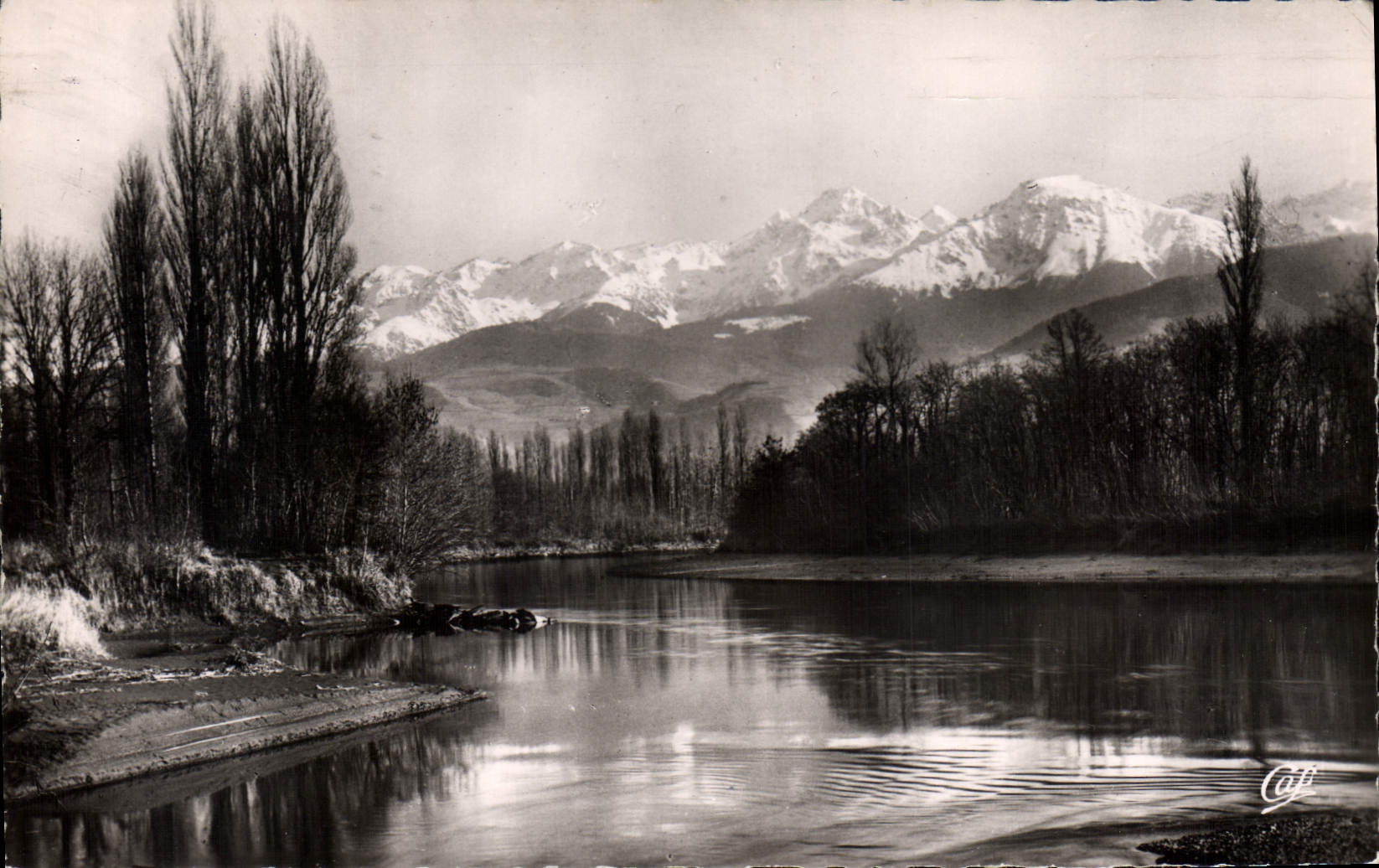 CPA Grenoble Les Bords De I'Isere Et Les Alpes A I'Ile D'amour