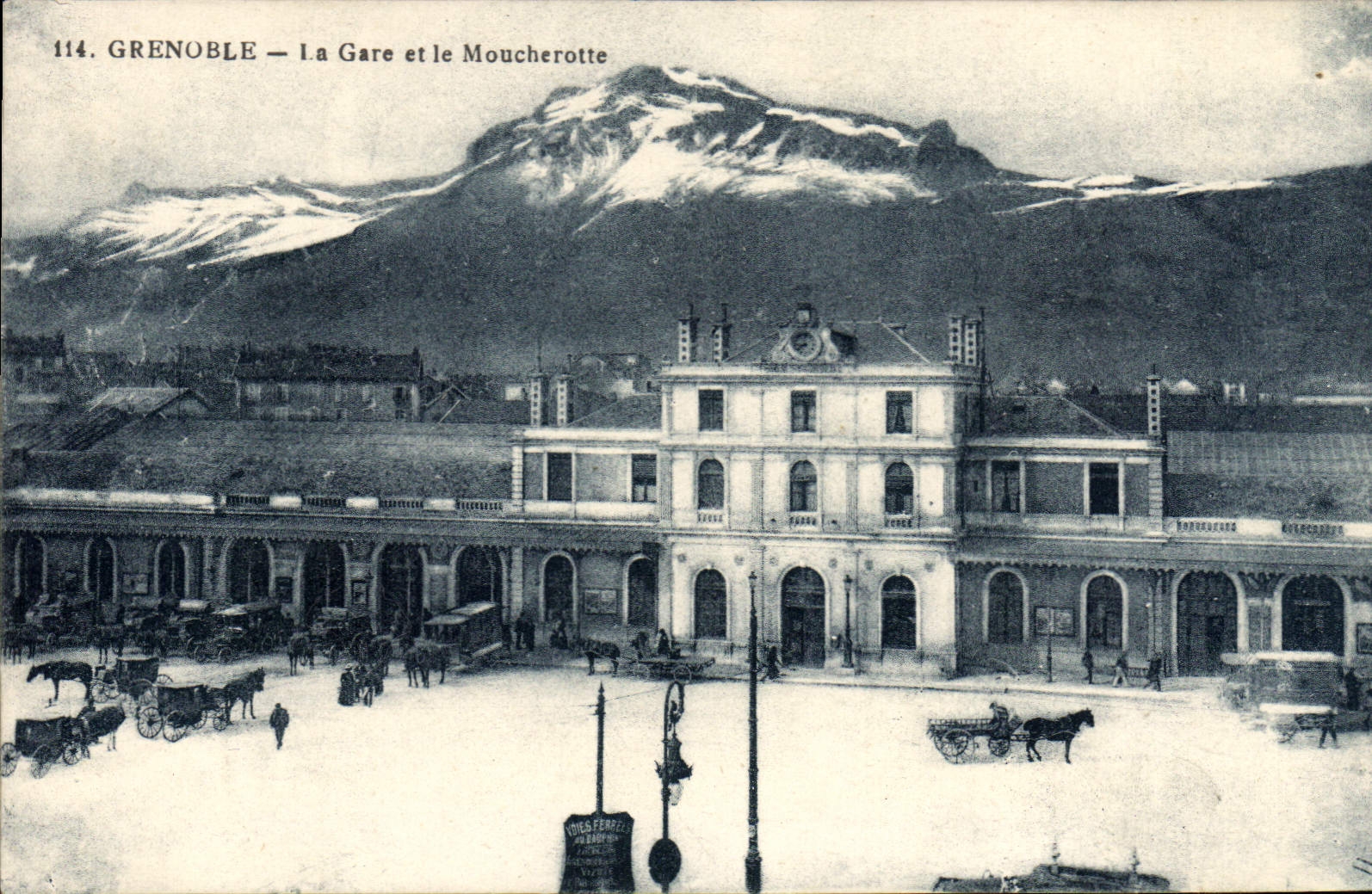 CPA Grenoble La Gare Et Le Moucherotte