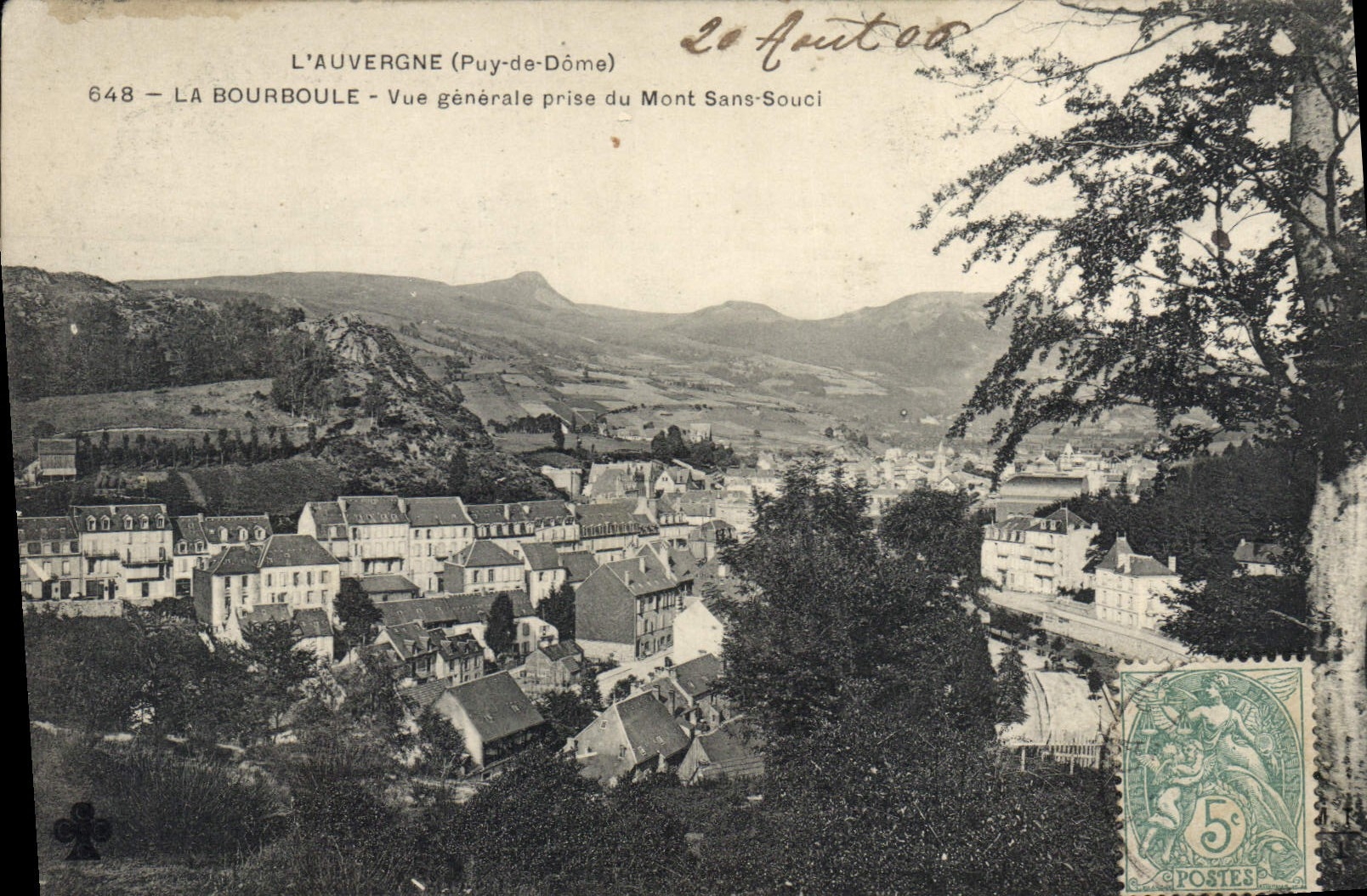 CPA La Bourboule Vue Generale Prise Du Mont Sans Souci