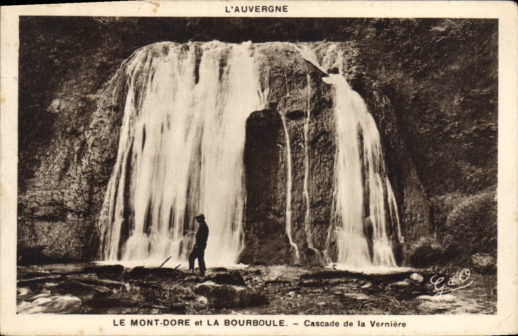 CPA La Bourboule Cascade De La Verniere