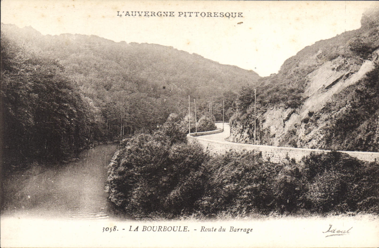 CPA La Bourboule Route Du Barrage