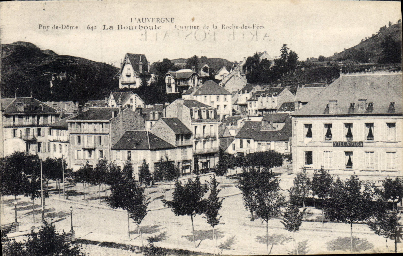 CPA La Bourboule quartier De La Roche Des Fées