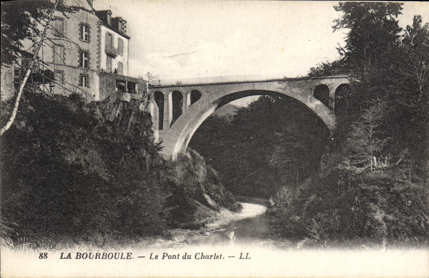 CPA La Bourboule Le Pont Du Charlet