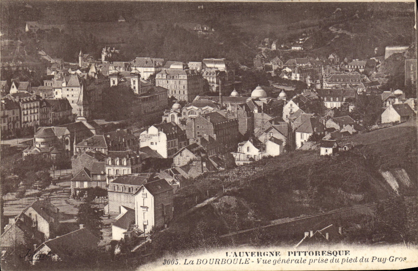 CPA La Bourboule Vue Generale Prise Du Pied du puy-gros