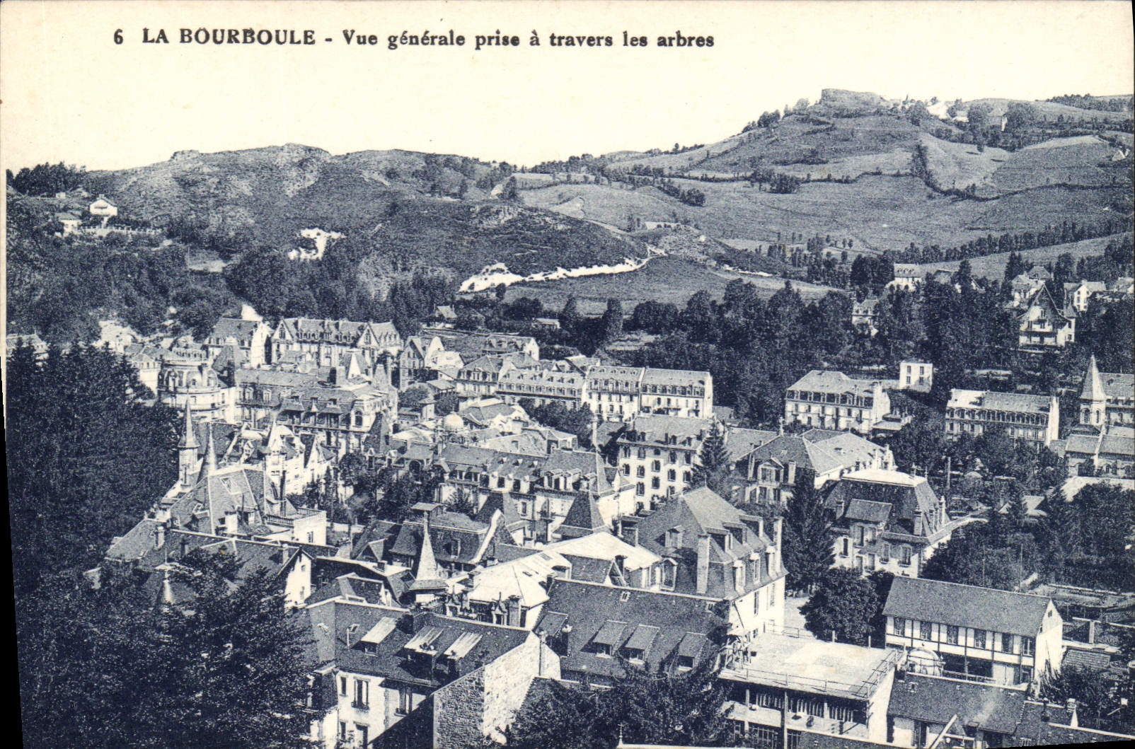 CPA La Bourboule Vue Generale Prise A Travers Les Arbres
