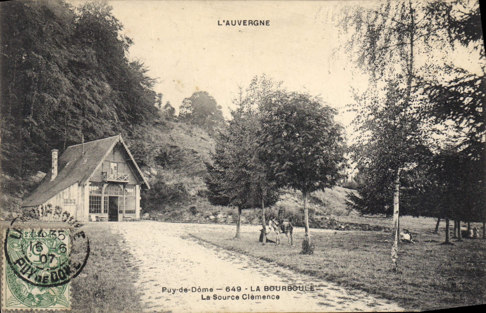 CPA La Bourboule La Source Clemence