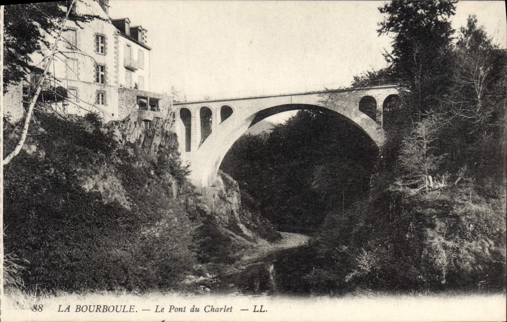 CPA La Bourboule Le Pont Du Charlet