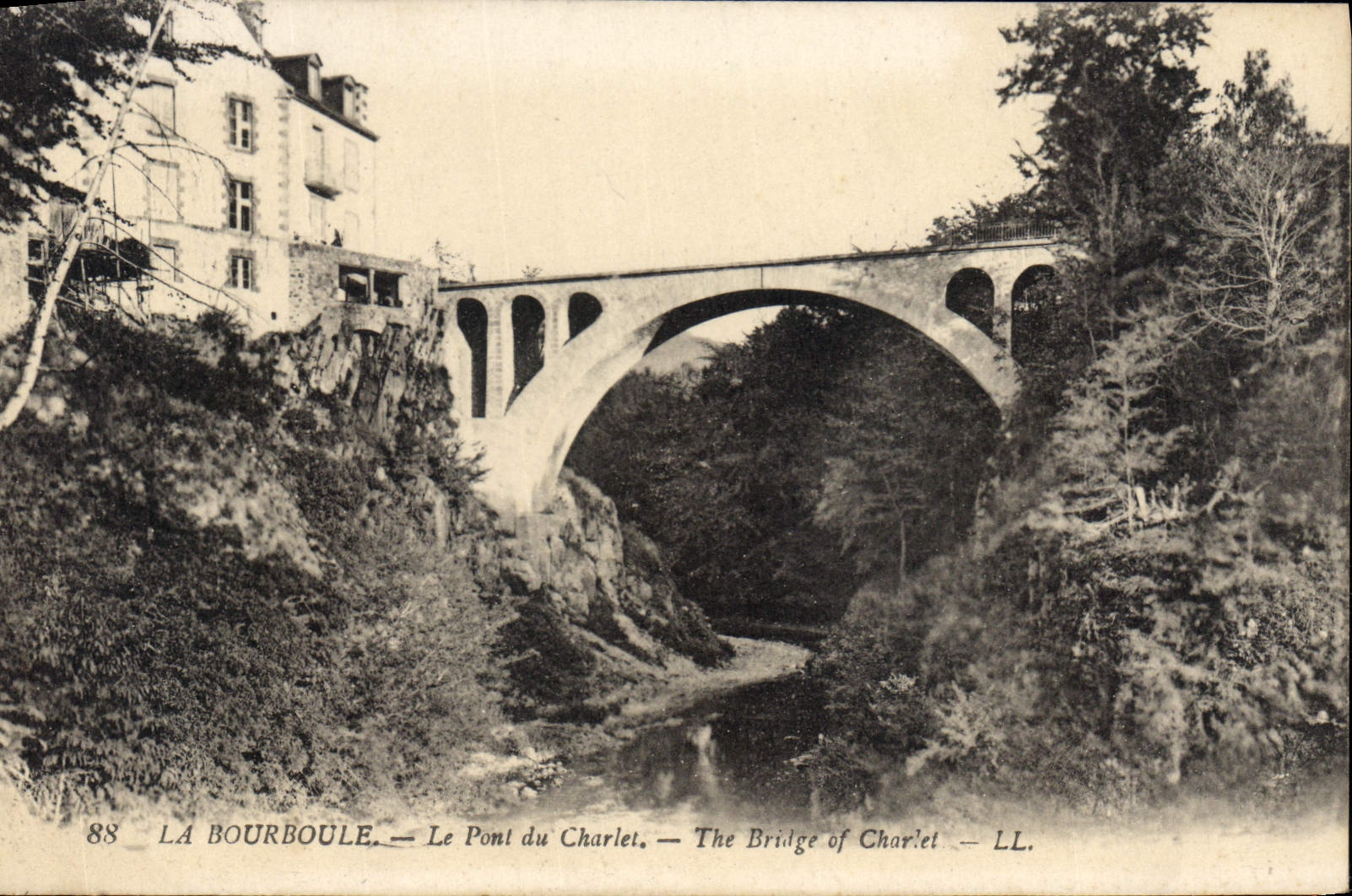 CPA La Bourboule Le Pont Du Charlet
