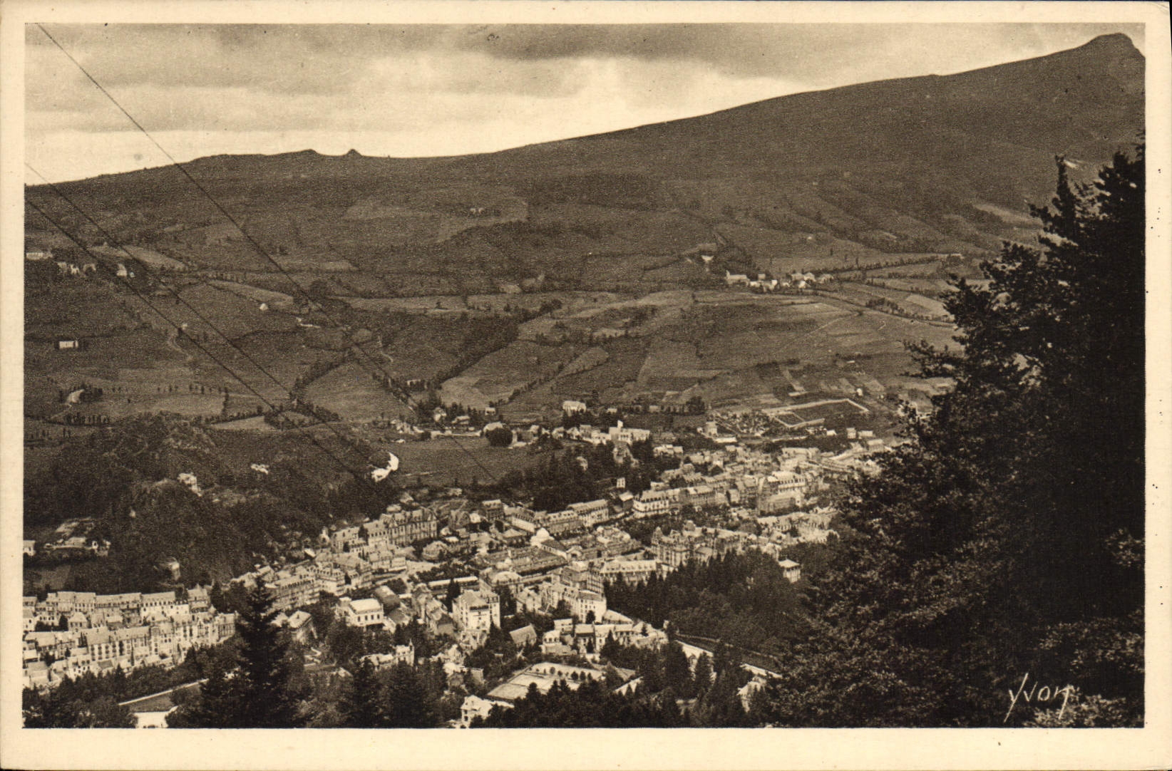 CPA La Bourboule Vue Panoramique Prise Du Funiculaire