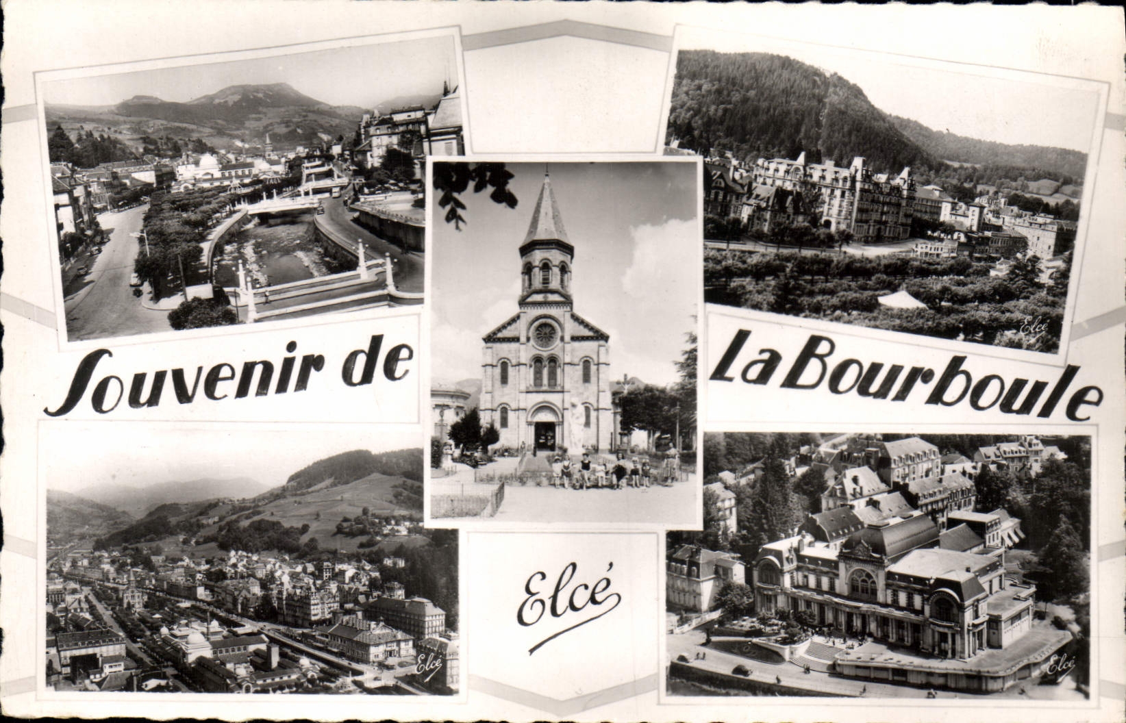 CPA La Bourboule souvenir ponts hotels église casino