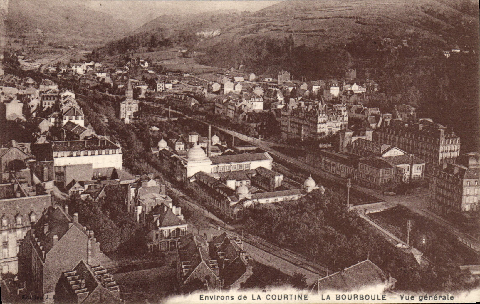 CPA environs de la courtine La Bourboule Vue Generale