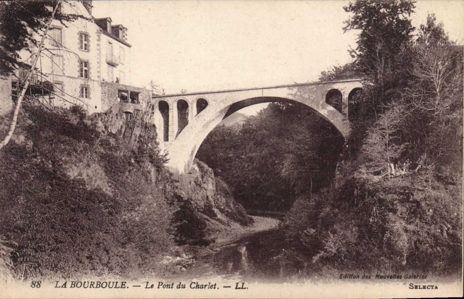 CPA La Bourboule Le Pont Du Charlet