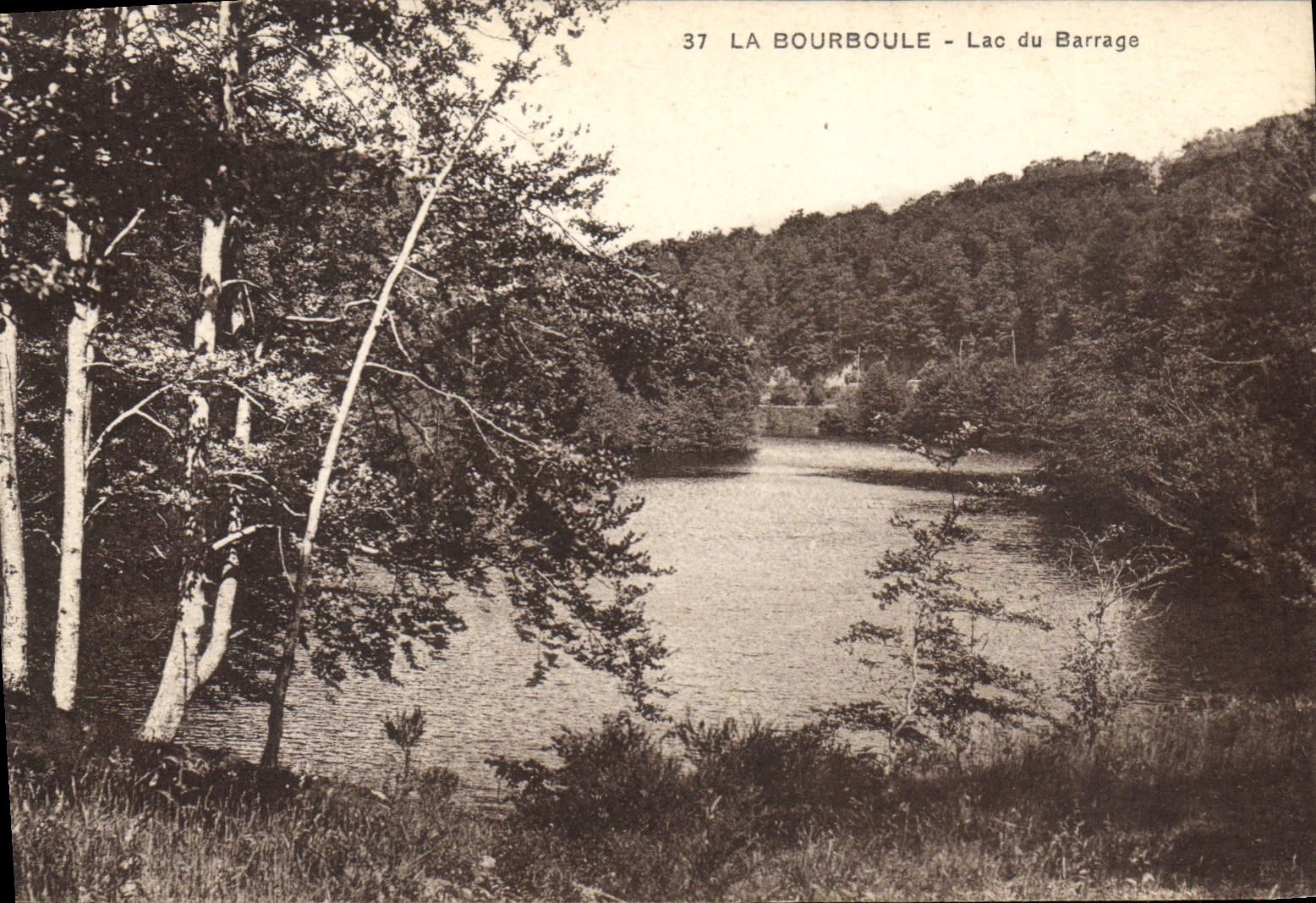 CPA La Bourboule Lac Du Barrage