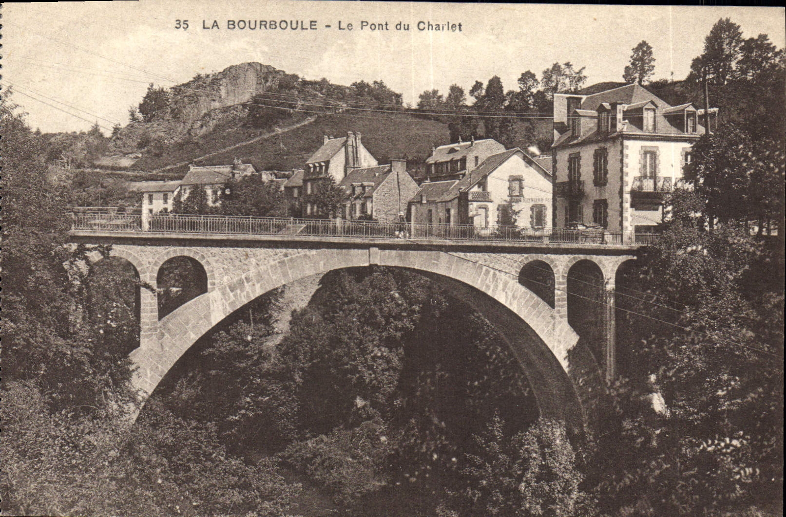 CPA La Bourboule Le Pont Du Charlet