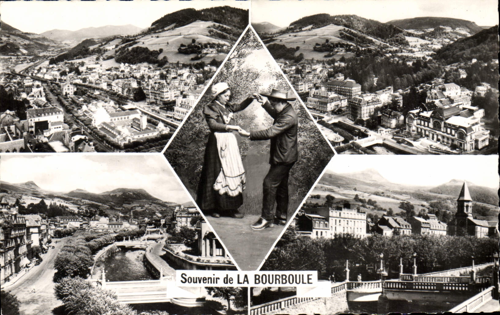 CPA Souvenir De La Bouboule casino pont bourrée église